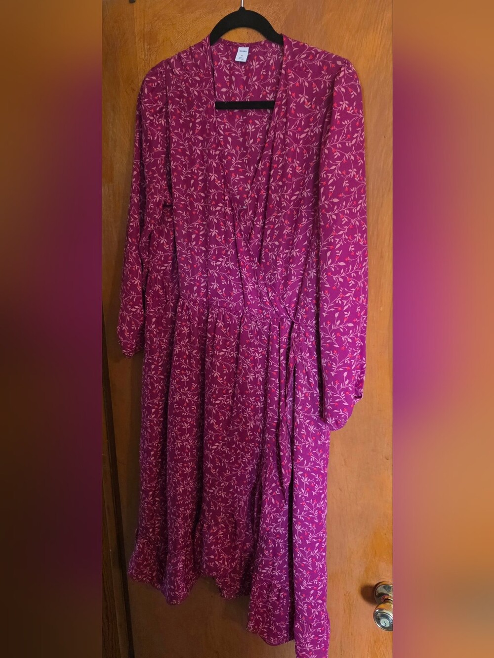Pretty Purple Floral Old Navy Dress Size XL